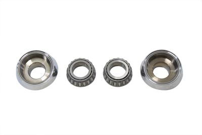24-1268 - 7? Raked Fork Neck Cup Chrome by V-Twin