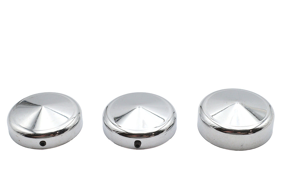 24-1296 - 39mm Fork Cap Set Pointed Style by V-Twin
