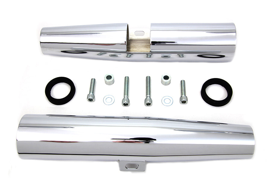 24-1315 - Chrome 39mm Fork Shrouds by V-Twin