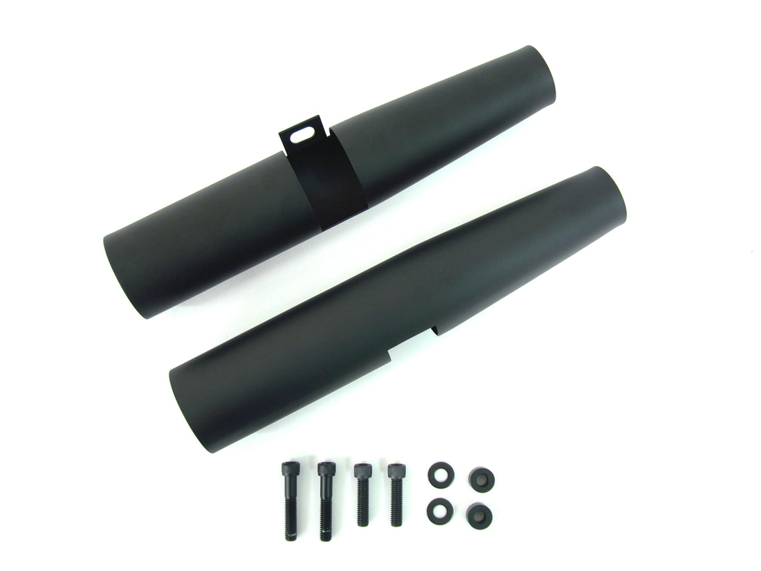 24-1316 - Black 39mm Fork Shrouds by V-Twin