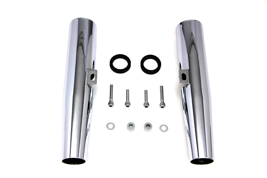 24-1317 - Chrome 39mm Fork Shrouds by V-Twin
