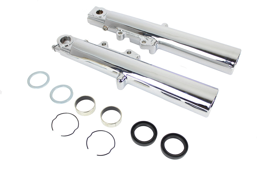 24-1340 - Chrome Lower Fork Slider Set by V-Twin