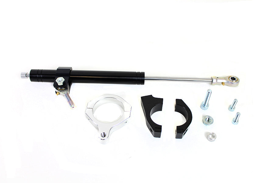 24-1378 - Black Fork Steering Damper Kit by V-Twin