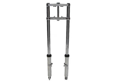 24-1513 - Fork Assembly with Polished Sliders 10 inch Over Stock by V-Twin