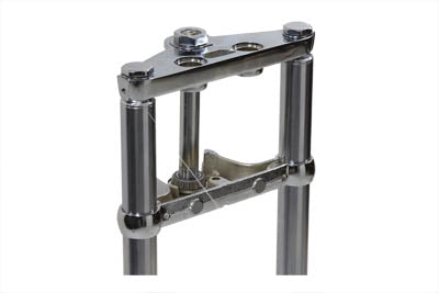 24-1528 - Fork Assembly with Chrome Sliders 6  Over Stock by V-Twin