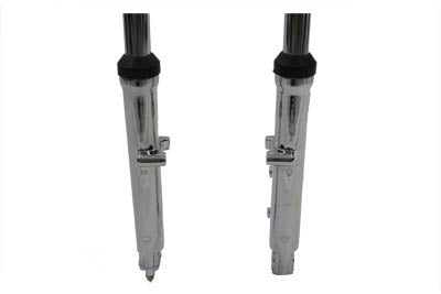 24-1533 - Fork Assembly with Chrome Sliders 2  Over Stock by V-Twin