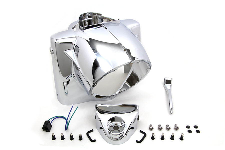 24-1670 - Headlamp Cowl Assembly Chrome by V-Twin