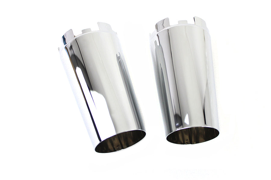 24-1672 - Upper Fork Slider Cover Set Chrome by V-Twin