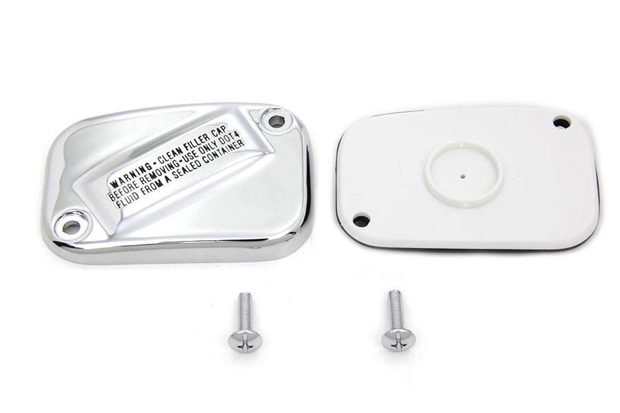 24-1764 - Handlebar Master Cylinder Cover Chrome by V-Twin