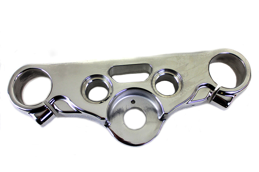 24-1768 - FXDWG Polished Top Triple Tree by V-Twin