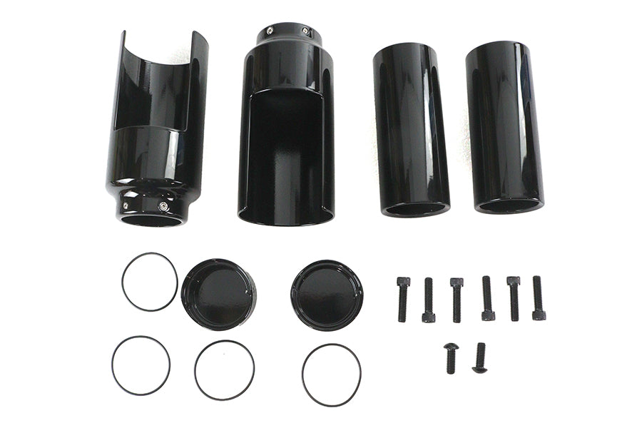 24-1769 - Softail Breakout Fork Cover Kit Black by V-Twin