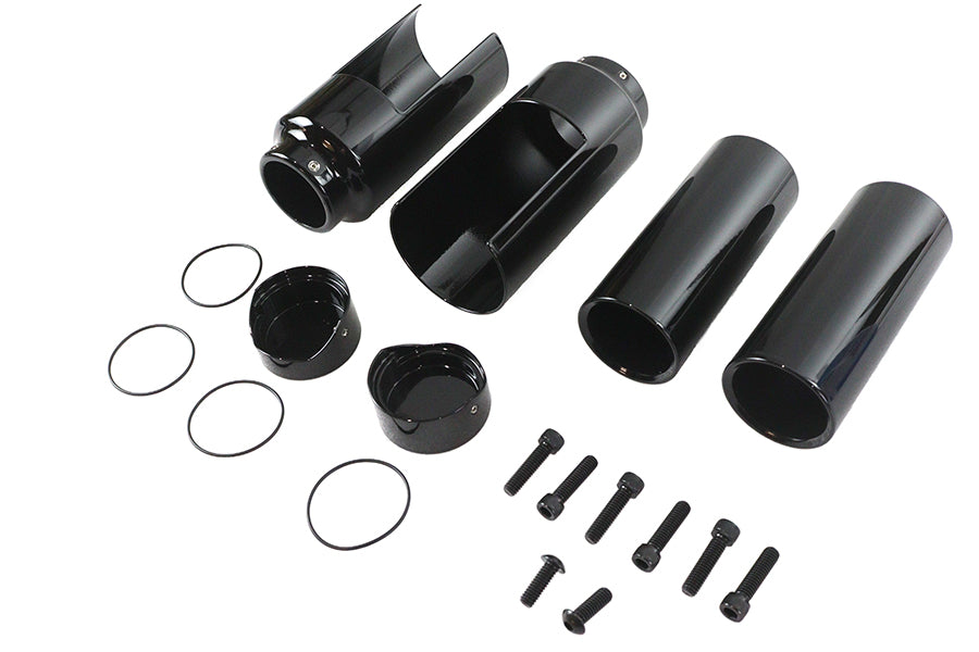 24-1769 - Softail Breakout Fork Cover Kit Black by V-Twin