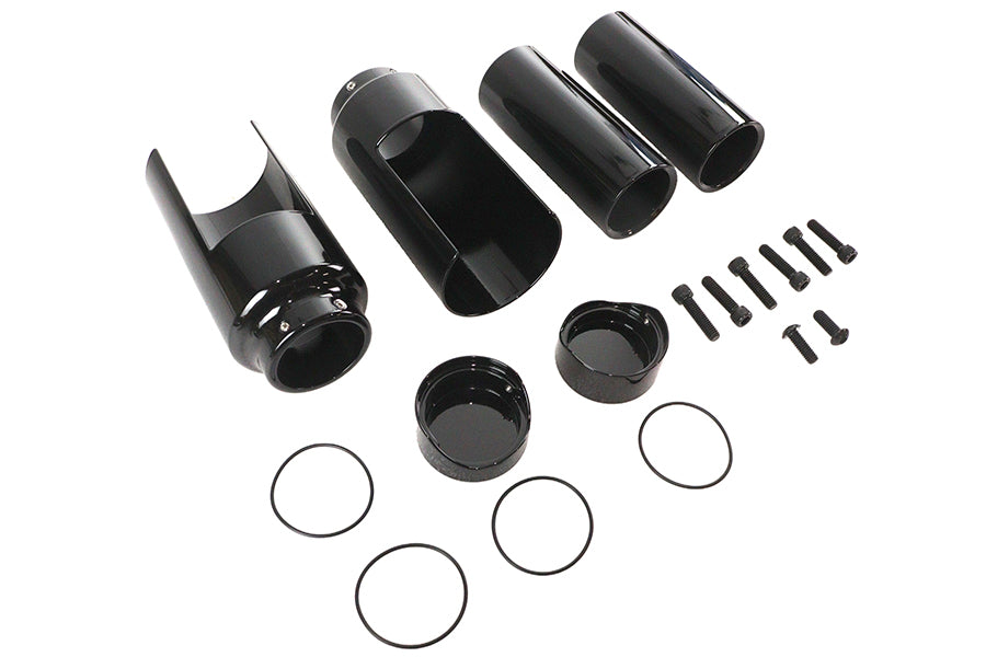 24-1769 - Softail Breakout Fork Cover Kit Black by V-Twin