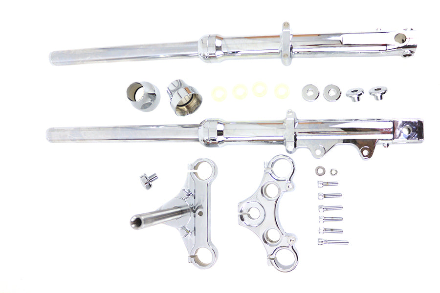 24-1772 - FXR Fork Assembly Chrome by V-Twin