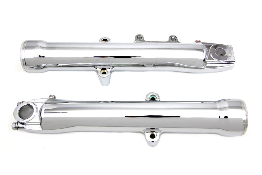 24-1775 - Chrome Lower Fork Slider Set by V-Twin
