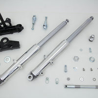 24-1866 - 41mm Adjustable Fork Assembly with Polished Sliders by V-Twin