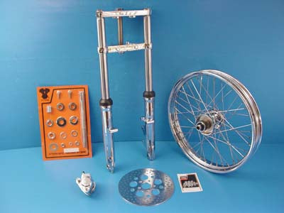 24-2006 - Fork Assembly with Chrome Sliders by V-Twin