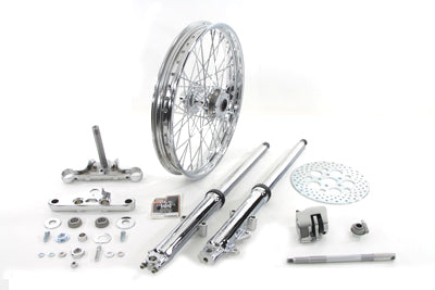24-2018 - 41mm Front Fork Wheel Assembly with Chrome Sliders by V-Twin