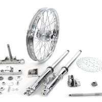 24-2018 - 41mm Front Fork Wheel Assembly with Chrome Sliders by V-Twin