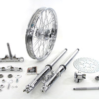 24-2018 - 41mm Front Fork Wheel Assembly with Chrome Sliders by V-Twin