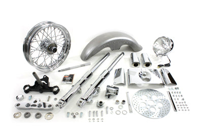 24-2020 - Fork Assembly with Chrome Sliders by V-Twin