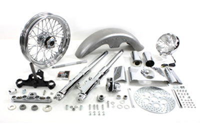 24-2020 - Fork Assembly with Chrome Sliders by V-Twin