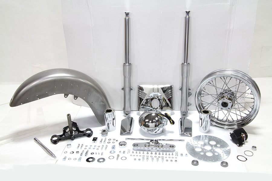 24-2021 - Fork Assembly with Polished Sliders by V-Twin