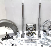 24-2021 - Fork Assembly with Polished Sliders by V-Twin