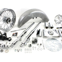 24-2022 - Fork Assembly with Chrome Sliders by V-Twin