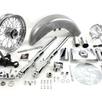 24-2022 - Fork Assembly with Chrome Sliders by V-Twin