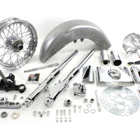 24-2022 - Fork Assembly with Chrome Sliders by V-Twin