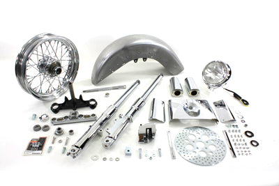 24-2035 - 41mm Fork Assembly with Chrome Sliders 16  Wheel by V-Twin