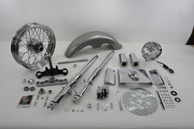 24-2036 - 41mm Fork Assembly with Chrome Sliders 16  Wheel by V-Twin