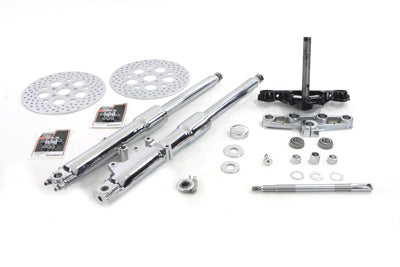 24-2120 - Fork Assembly with Chrome Sliders by V-Twin