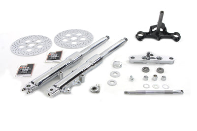 24-2120 - Fork Assembly with Chrome Sliders by V-Twin