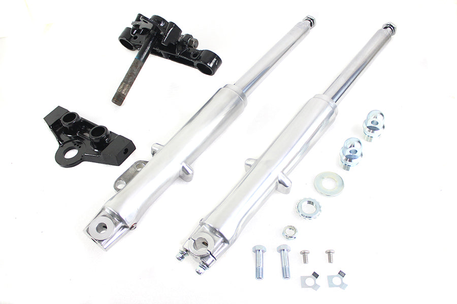 24-5576 - 41mm Adjustable Single Disc Fork Assembly by V-Twin