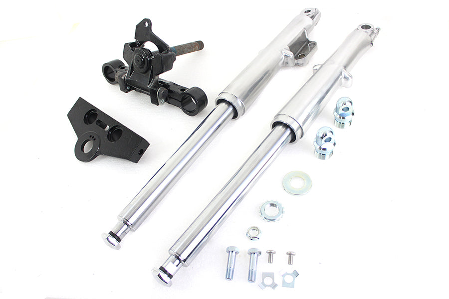 24-5576 - 41mm Adjustable Single Disc Fork Assembly by V-Twin