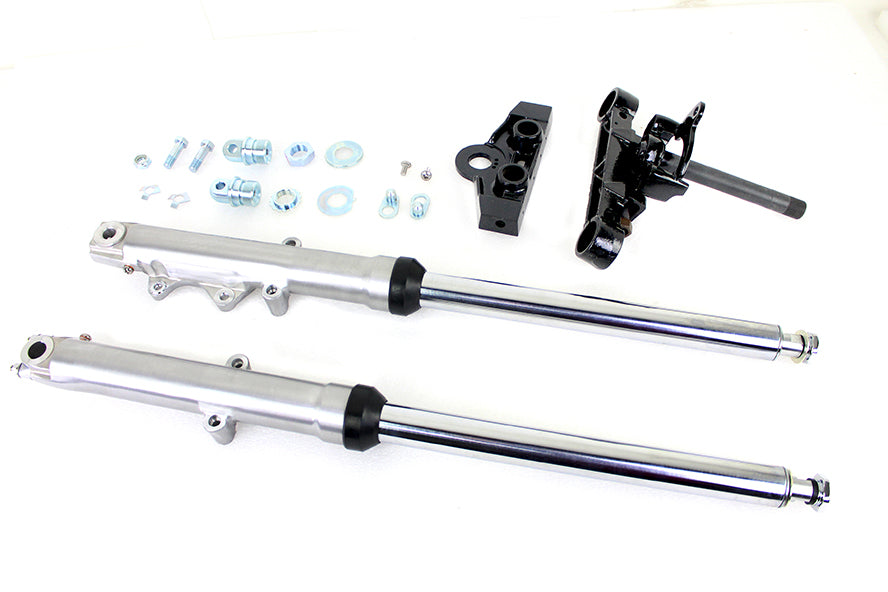 24-5577 - 41mm Adjustable Single Disc Fork Assembly by V-Twin