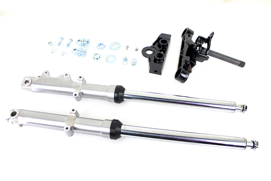 24-5577 - 41mm Adjustable Single Disc Fork Assembly by V-Twin