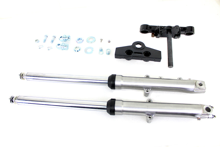 24-5577 - 41mm Adjustable Single Disc Fork Assembly by V-Twin