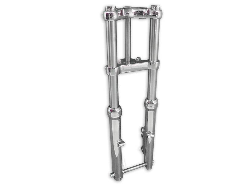 24-8562 - 39mm Fork Assembly with Chrome Sliders Single Disc by V-Twin