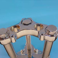 24-8562 - 39mm Fork Assembly with Chrome Sliders Single Disc by V-Twin