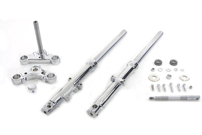 24-8565 - 39mm Fork Assembly with Chrome Sliders Single Disc by V-Twin