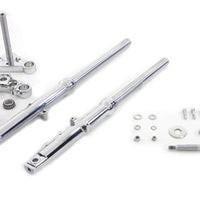 24-8566 - 39mm Fork Assembly with Chrome Sliders Single Disc by V-Twin