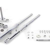 24-8566 - 39mm Fork Assembly with Chrome Sliders Single Disc by V-Twin