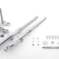 24-8566 - 39mm Fork Assembly with Chrome Sliders Single Disc by V-Twin