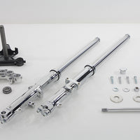 24-8567 - 35mm Fork Assembly with Chrome Sliders Dual Disc by V-Twin