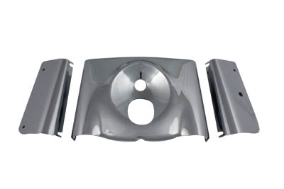 24-9047 - Fork Cover Kit Smooth Style Chrome by V-Twin
