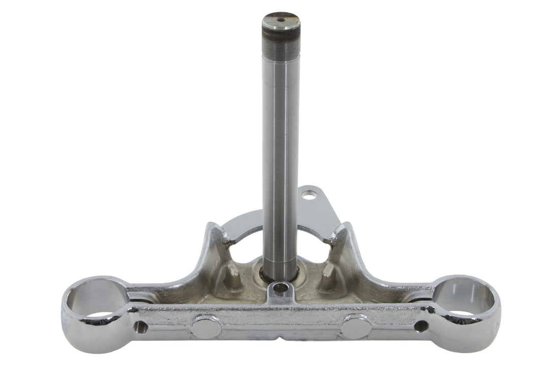 24-9933 - Lower Triple Tree with Stem Chrome by V-Twin