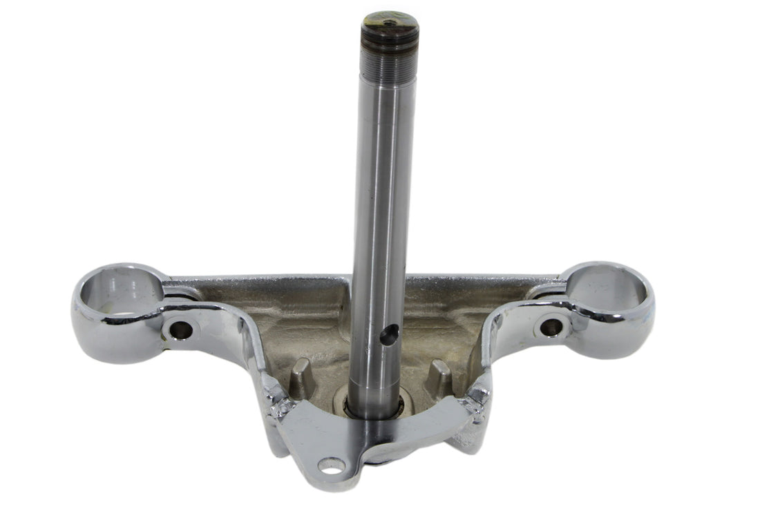 24-9933 - Lower Triple Tree with Stem Chrome by V-Twin